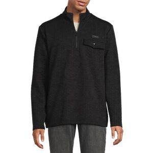 Karl Lagerfeld Men's Black Quarter-Zip Sweater